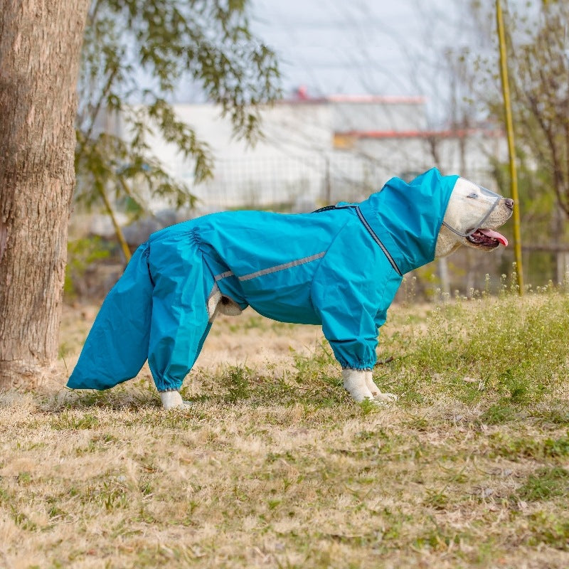 Waterproof Dog Raincoat with Tail Cover